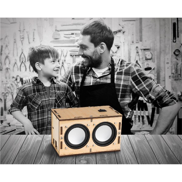 Main product image for STEM Bluetooth 5.0 Speaker Kit with Wooden Enclosure and 2 x 5W Amp Board320-6055